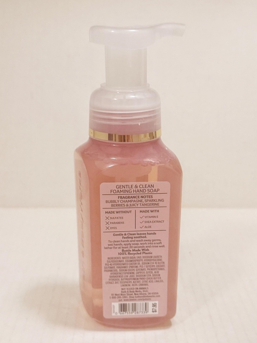 New bath and body Champagne Toast Foaming Hand Soap - Picture 3 of 3